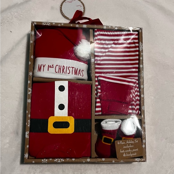 My First Christmas 4-Piece Baby Set (NWT) - Picture 1 of 3